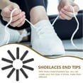 thumbnail image 3 of WORGEOUS 50 Uds. Puntas de cordones de Metal, puntas de encaje de zapato de repuesto, materiales para cordones de zapatos DIY, puntas para cinturón de pantalón, 3 of 7