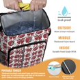 thumbnail image 2 of Travel Cooler Bag - Red Football Helmets with Bows Pattern Camping Beer Cooler Backpack with Bottle Opener- Waterproof Insulated Picnic Backpacks - Cooler Bag for Beach, 2 of 6