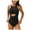 Black, variant on Gubotare Womens Bathing Suits Women's Tummy Control Swimsuits Ruched One Piece Bathing Suit Deep V Neck Swimsuit (Green,S)