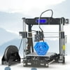 Professional High Precision DIY 3D Printer XYZ Printer Kits with LCD 2004A Display,P802E 3d Printing, Black
