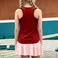 thumbnail image 6 of LILIYA Girl's Summer Workout Tank Tops Kids Ruffle Sleeveless Racerback Crewneck Casual Loose Fit Shirts Running Gym Athletic Cozy Yoga Tee Shirts, 6 of 8