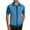 Blue, variant on Bzhegqhd Men's Summer Cool Silk Short Sleeved Knitted Sweater with A Collar and Cardigan Top Short Sleeved Collar Top/shirt