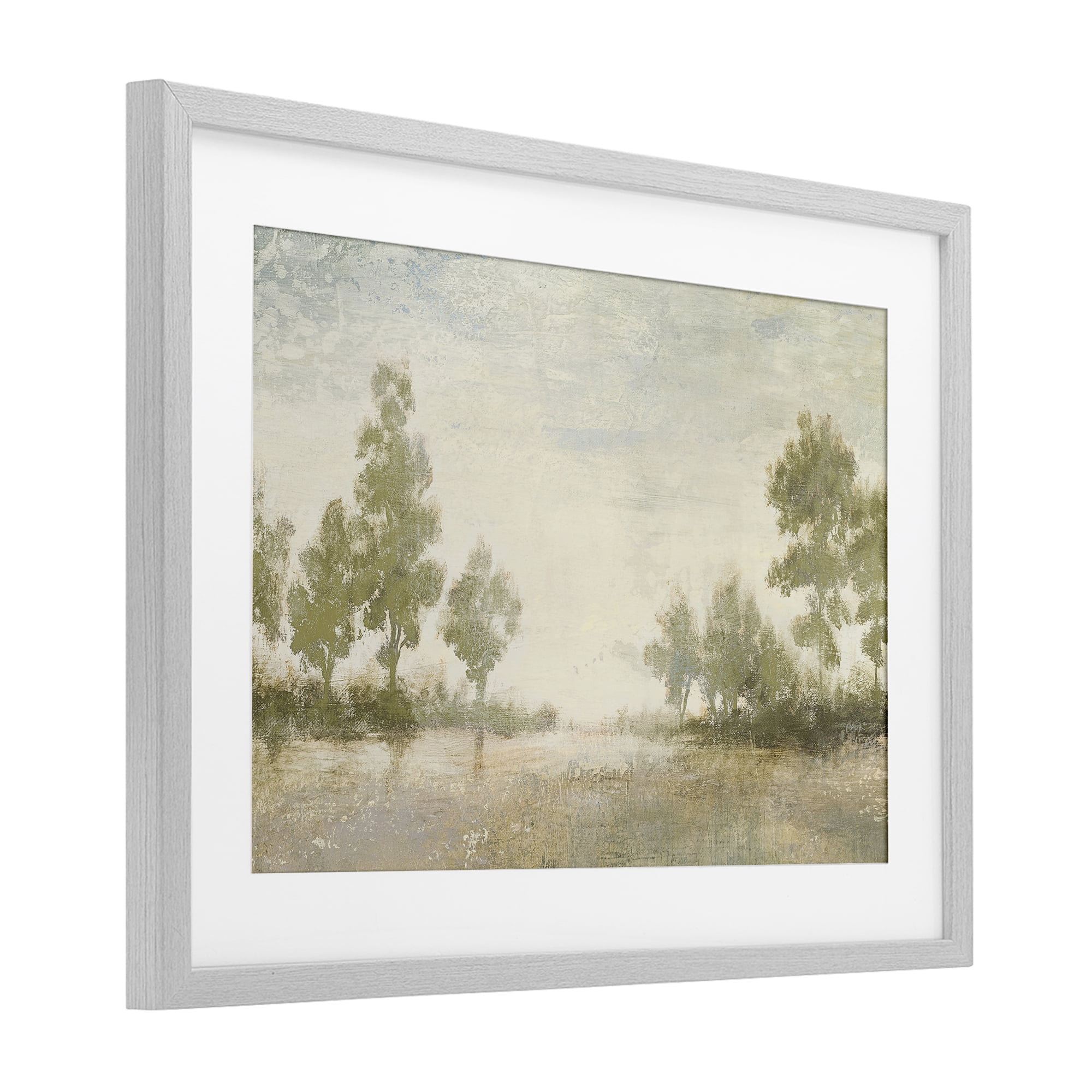Stupell Industries Forest Light Distant Valley Gray Framed Print Under Glass, design by Michael Marcon