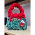 thumbnail image 1 of Línea de gasa con núcleo de relleno de franela, bolso de mujer hecho a mano, bolso tejido, bolsa de regalo para festival de Navidad y Halloween, 1 of 6