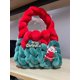 thumbnail image 1 of Línea de gasa con núcleo de relleno de franela, bolso de mujer hecho a mano, bolso tejido, bolsa de regalo para festival de Navidad y Halloween, 1 of 6