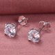thumbnail image 2 of Pendientes de circonita de cuatro garras de plata S925, pendientes sencillos de un solo diamante, pendientes de diamantes de moda para hombres y mujeres, 2 of 5