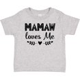 thumbnail image 3 of Inktastic Mamaw Loves Me Grandchild Girls Baby T-Shirt, 3 of 5