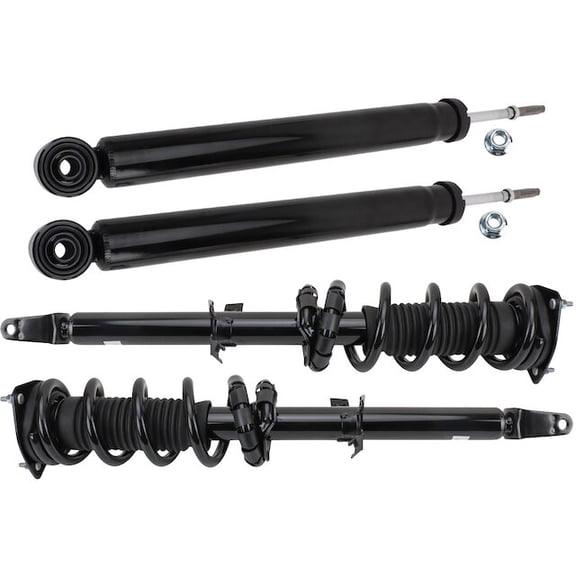 Shock Absorber and Coil Spring Assembly Set 4 Piece - Compatible with 2014 - 2017 INFINITI QX70 RWD 3.7L V6 2015 2016