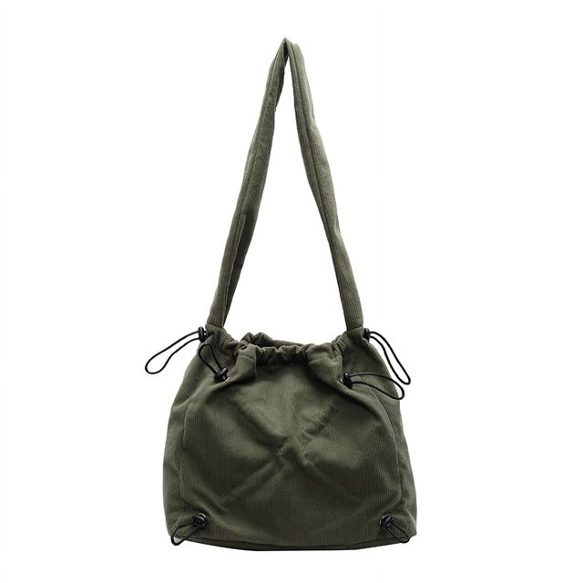 Bolso Bandolera Mujer Pana Color Sólido para Viajes