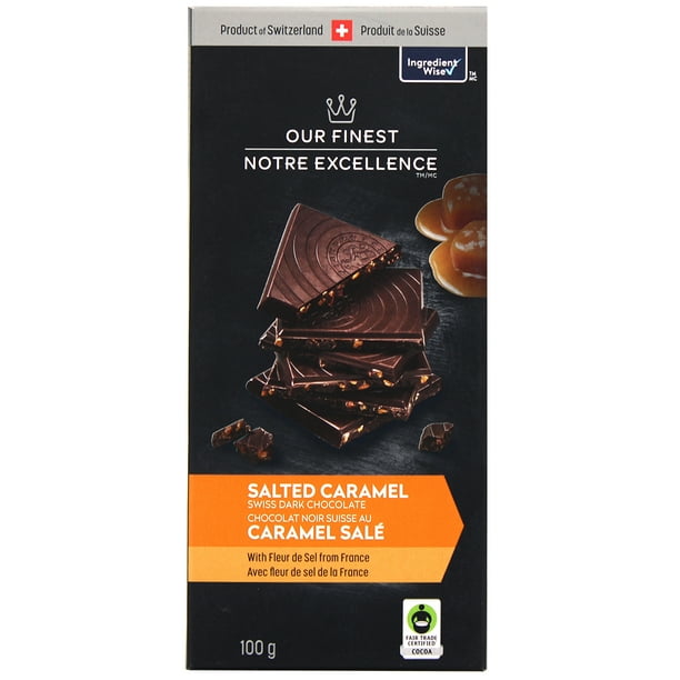 Chocolat noir suisse à la fleur de sel de Notre Excellence 100 g