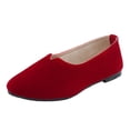thumbnail image 1 of adviicd Flats Shoes Women Size 11 Wide Women Flat Shoes Slip On Shallow Mouth Simple Womens Memory Foam Flats Shoes Wide Width, 1 of 5