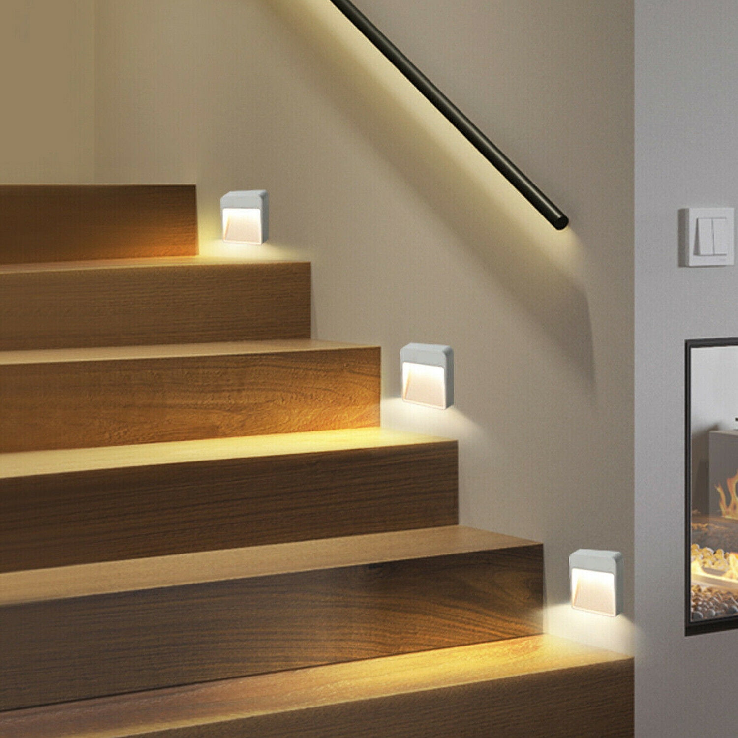 LED Motion Sensor Wireless Light Battery Stair Lamp Home US Walmart.com