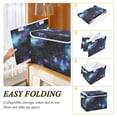 thumbnail image 2 of Yayeee Collapsible Cube Storage Bin with Lid Fabric Closet Decorative Basket with Handles, Watercolor Galaxy, 2 of 7