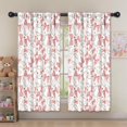 thumbnail image 5 of Blackout Kids Curtains,Pink Baseballs with Bows Pattern Childrens Insulated Curtains Set Of 2,Bedroom Essentials,Toddler Room Decor 52"x63", 5 of 5