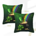 thumbnail image 3 of Bingfone Decorative Pillow Covers 16"X16" St. Patrick'S Day4 Couch Pillow Cases Modern Farmhouse Covers For Couch Sofa Bed, 3 of 9