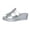 Silver, variant on Women's Sandals Chunky Heel Open Toe Sandals Wedge Flat Shoes Adjustment Ankle Strap Dressy Summer Loafers Brown 6
