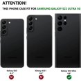 thumbnail image 5 of Funda con tapa para Samsung Galaxy S22 Ultra, color negro, 5 of 5