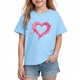 thumbnail image 1 of Blusas y camisas de manga corta con cuello redondo para niños y niñas, camisetas gráficas de manga corta, blusas con estampados bonitos para la temporada escolar., 1 of 8