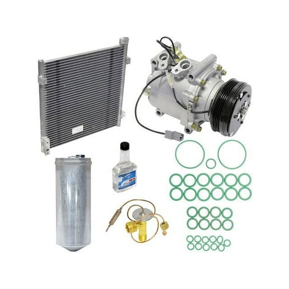 A/C Compressor Kit with Condenser - Compatible with 2000 Honda Civic