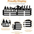 thumbnail image 6 of 1Set Running Medal Hanger Holder Display Forest Running Sports Medals Display Rack for 60+ Medals Wall Mount Iron Ribbon Hook Hanger Mountain Trees Decor Gifts for Runner, 6 of 9