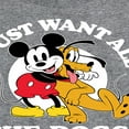 thumbnail image 3 of Mickey & Friends - Mickey Pluto Just Want All Dogs - Toddler And Youth Long Sleeve Graphic T-Shirt, 3 of 5