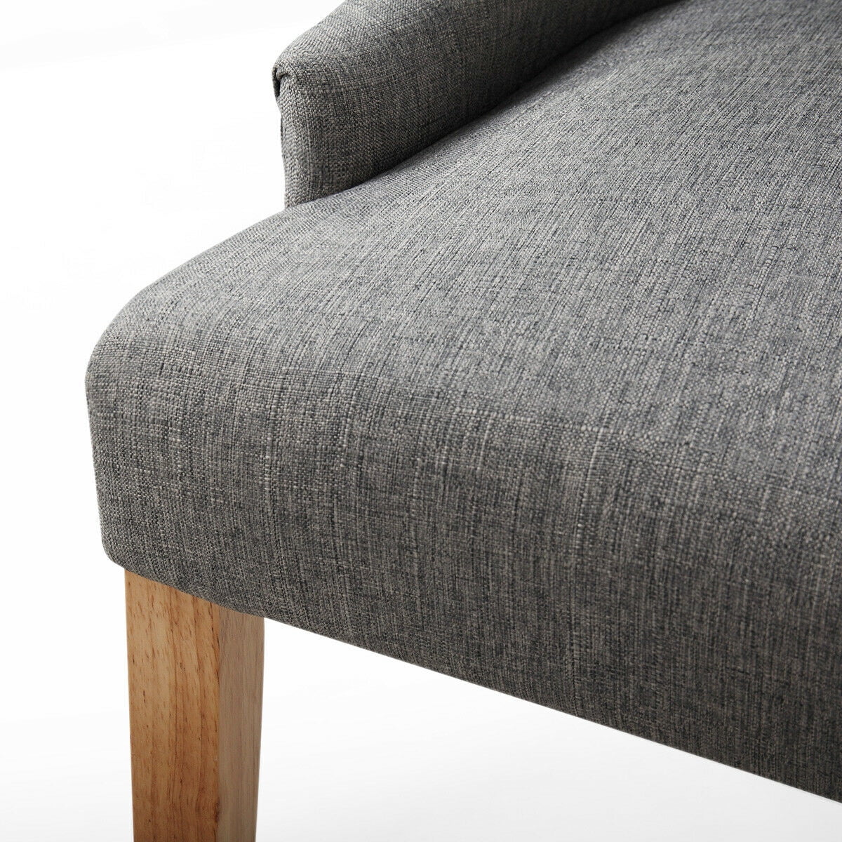 Kepooman Mid-century Dining Chairs Set of 2, Fabric Upholstery Tufted Buttons Dining Chairs for Kitchen - Gray Kepooman Mid-century Dining Chairs Set of 2, Fabric Upholstery Tufted Buttons Dining Chairs for Kitchen - Gray