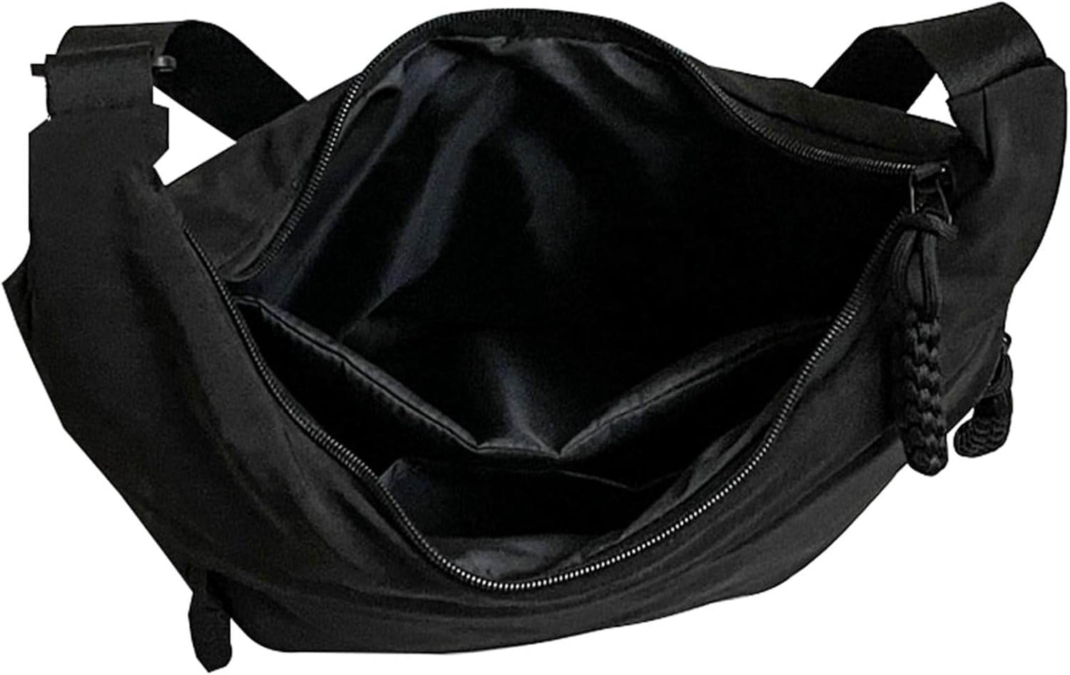 Crescent Bag for Women Men Nylon Crossbody Bags Multi-Pocket Sling Bag Roomy Hobo Bags Moon Bag Slouchy Dumpling Bag