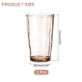 thumbnail image 2 of Uxcell 17oz Acrylic Drinking Glasses, 2Pack Plastic Reusable Tumblers Drinkware for Home Outdoors, Teal, 2 of 7
