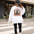 thumbnail image 3 of Feral Girl Halloween Raccoon Graphic Sweatshirt for Women Trendy Fall Witchy Raccoon Pullover White Sweatshirt Adult Large, 3 of 3