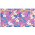 thumbnail image 2 of Haosy 2 Pack Hardcover 3 Ring Binder 1.5 Inch Ring Decorative Binder Organizer for Home School Office, Colorful Cloud with Cute Bunnies, 2 of 10