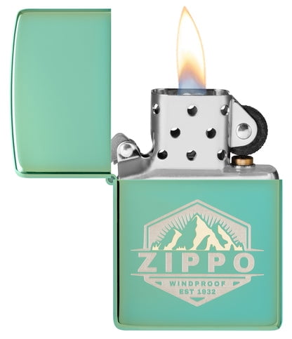 Zippo Lighter - Customized Engraved Message Windproof Zippo Outdoor Design 46293