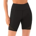 thumbnail image 4 of Pantalones cortos de yoga de malla de talle alto para mujer con bolsillos profundos Pantalones cortos de motociclista de entrenamiento para mujer Ormromra LRWJ642-1, 4 of 6