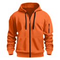 thumbnail image 6 of Migroa Mens Full Zip Hoodie Long Sleeve, Men's Full Zip Long Sleeve Hoodie, Casual Pullover Sweatshirt for Fall Winter, Athletic Top for Gym Running Casual Pullover Sweatshirt Fall Winter Fall Wear,, 6 of 8