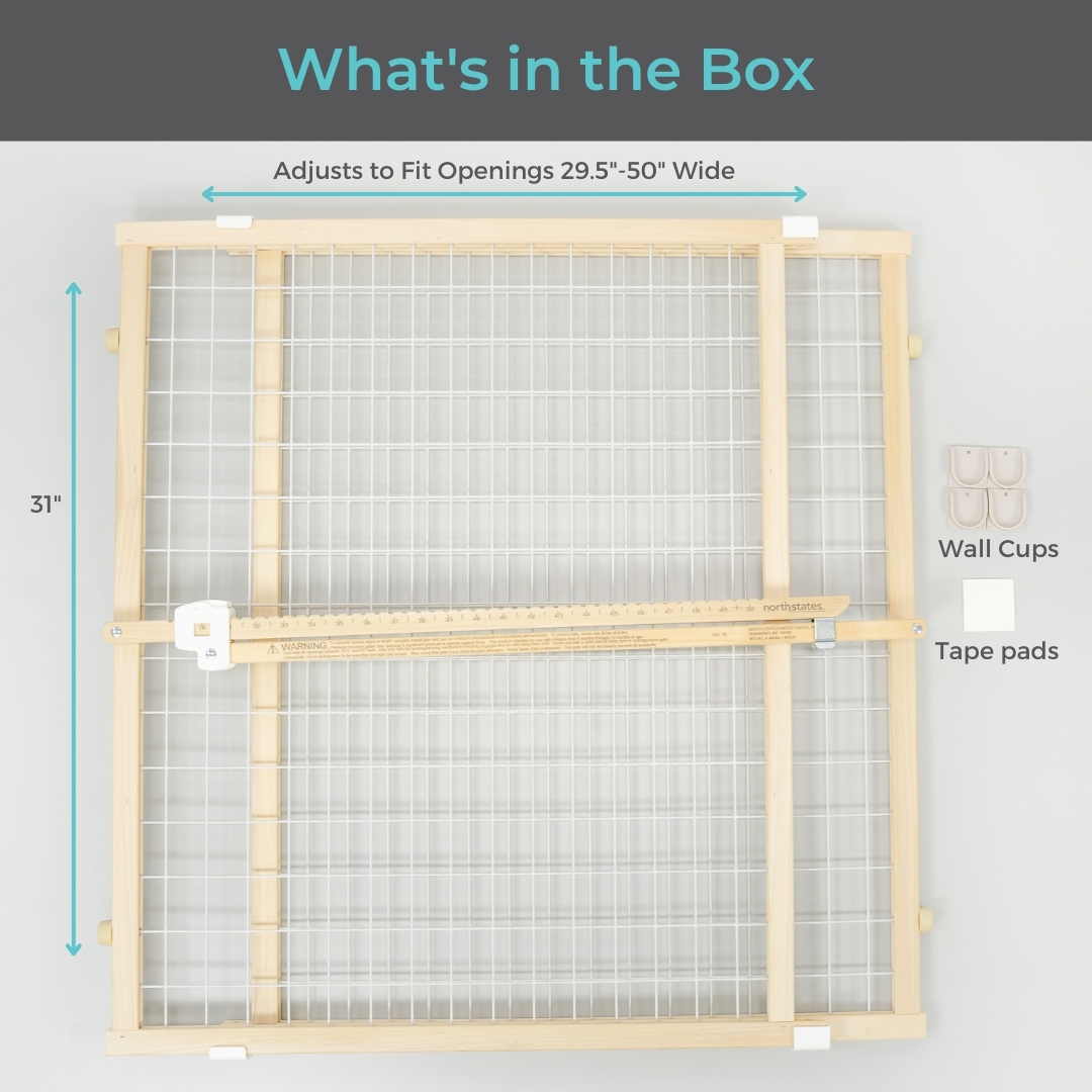Toddleroo by North States Quick-Fit Wire Mesh Safety Gate photo 2