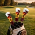 thumbnail image 2 of Uorisanigo Golf Club Head Covers for Fairway Woods, Drivers and Hybrid, - 3-Pack Sunset Palm Tree Golf Club Headcovers for Men & Women- Premium PU Leather, Double Elastic Band, 2 of 7
