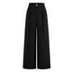 thumbnail image 1 of Pantalones de vestir de pierna ancha BTFBM 2025 para mujer de cintura alta, negros, 1 of 7