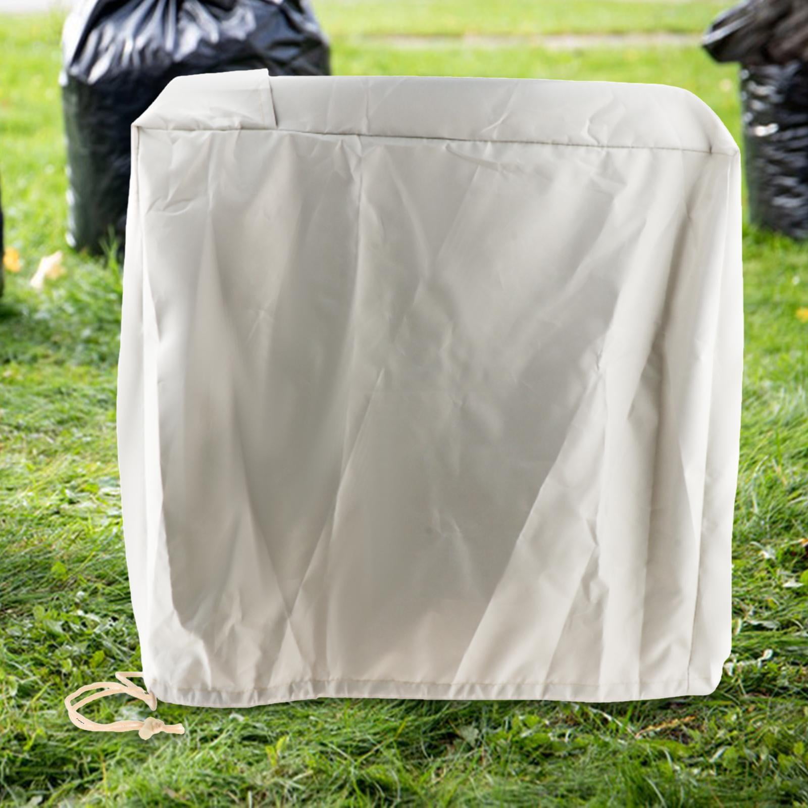 Fzaqwen Retractable Garden Hose Reel Cover Oxford Cloth Cover Water Hose Reel Beige