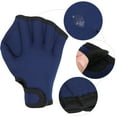 thumbnail image 4 of Guantes Palmeados De Natación ANGGREK Para Hombre / Mujer Natación Principiante Nadador Adultos Negro Azul, 4 of 8