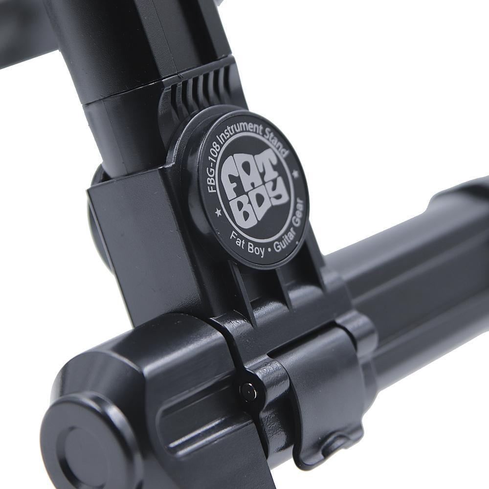 Fat Boy FBG-108BK Compact Folding Aluminum Guitar Stand In Black