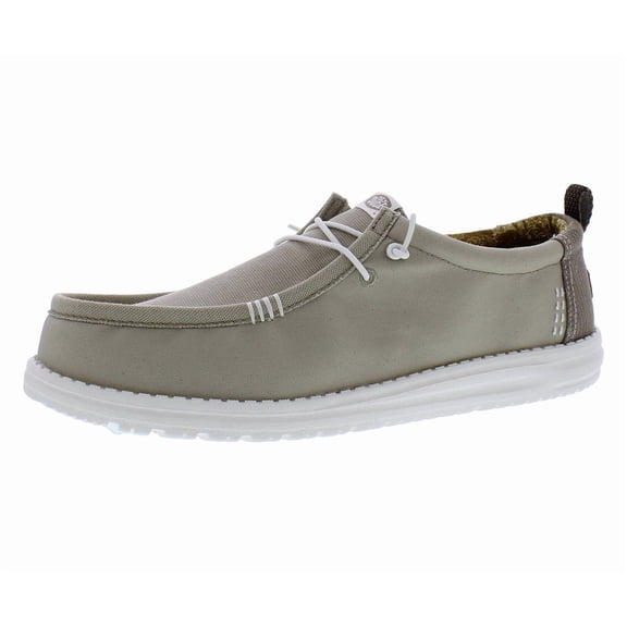 Hey Dude Wally Hickory Denim Mens Shoes Size 13, Color: Taupe