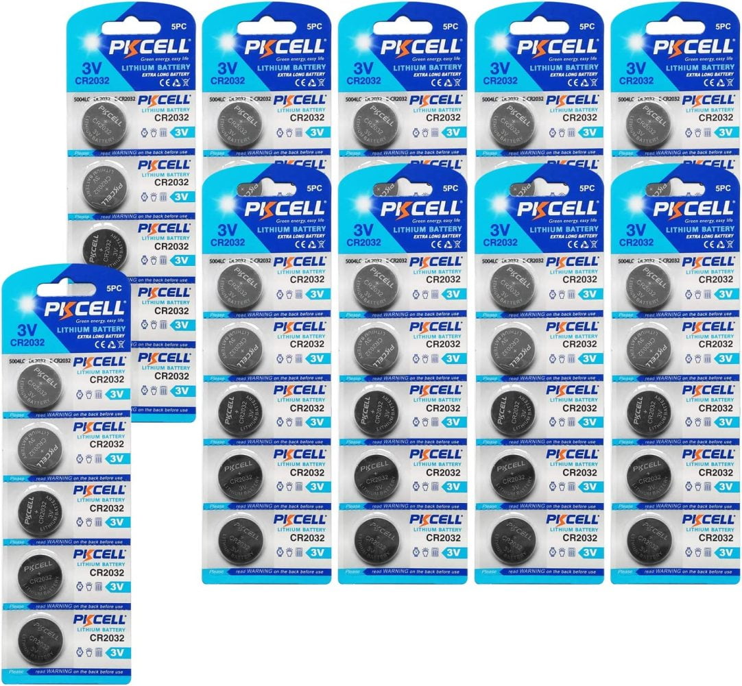 CR2032 2032 ECR2032 DL2032 3V Lithium Button Coin Cell Battery 50Pcs