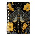 thumbnail image 2 of Wirebound Notebook Hardcover Spiral Notebooks Mystical Moth Pattern, 60 Pages, 80 GSM, 5.7 x 8.3in, 2 of 7