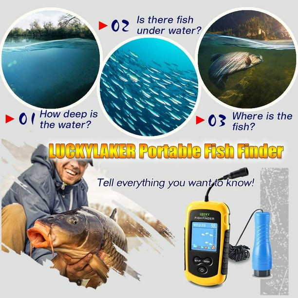 Ice Portable Fishing Fish Finder Wired Handheld Fishing Finders