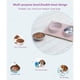 thumbnail image 3 of Comedero doble de acero inoxidable para gatos, Comedero doble para perros pequeños, Comedero doble para mascotas, Comedero doble para gatos, Comedero para gatos y perros - Rosa Xemadio QH-1069, 3 of 5