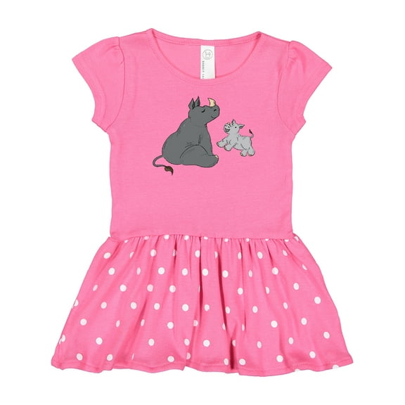 Inktastic Cute Rhinos Gift Baby Girl Dress