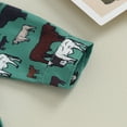 thumbnail image 6 of Okbabeha Toddler Baby Western Clothes Boy Long Sleeve Button Down Shirt Cow Print Blouse Tops Boys Fall Outfits, 6 of 7