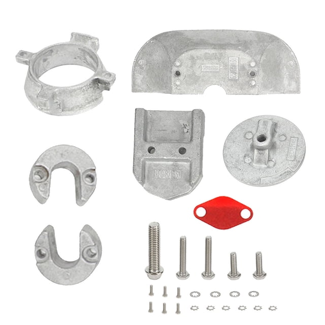 Kit de ánodo de aluminio dentrofueraborda,Kit de ánodo de aluminio 888756Q01 Kit de ánodo Resultados impresionantes