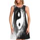 thumbnail image 1 of Disketp Yin And Yang para Vestido sin Mangas para Mujeres, Vestidos de Verano para Mujeres, Casual y Holgado para la Playa, 1 of 7