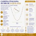 thumbnail image 2 of Cadena De Oro Italiano 14k, Estilo Grano De Café, 50 Cm, 2 of 3