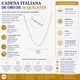 thumbnail image 2 of Cadena De Oro Italiano 14k, Estilo Grano De Café, 50 Cm, 2 of 3